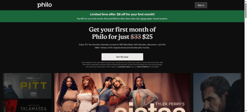 Philo Official Website